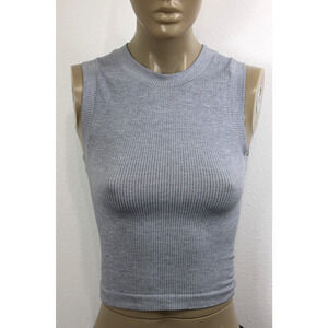 Athleta Renew Seamless Muscle Tank Top Heather Grey Size XXS